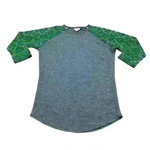 LuLaRoe Randy Raglan Tee; women’s size Small